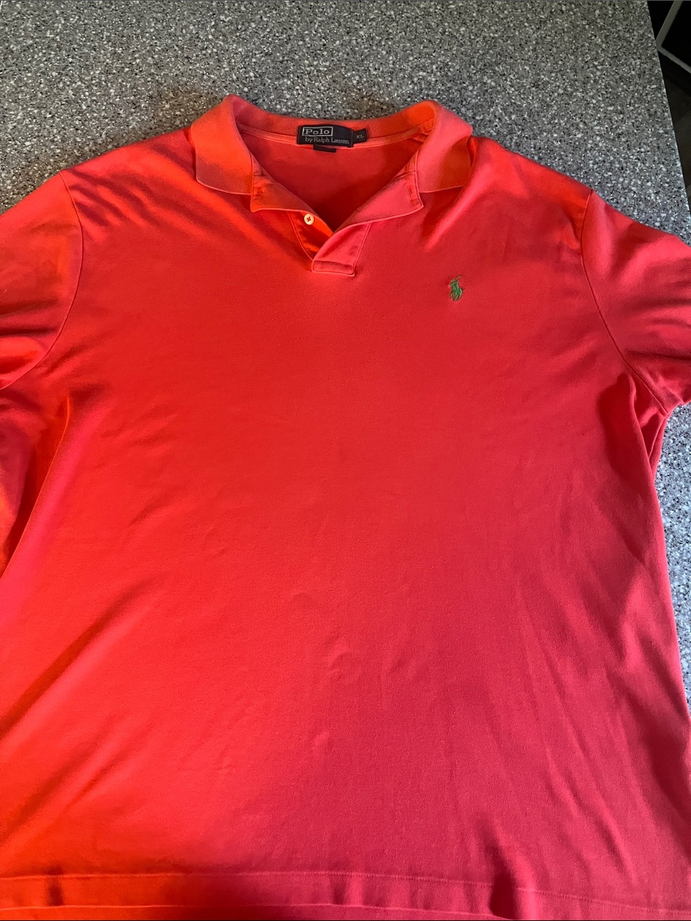 Ralph Lauren Men’s Coral-Red Polo with Embroidered Pony